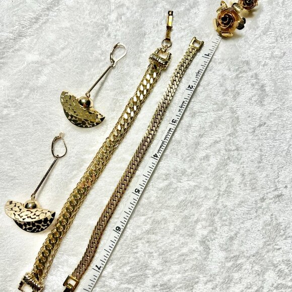 Mother of pearl MOP shell statement necklace, brooches, bracelet , earrings - Picture 5 of 16